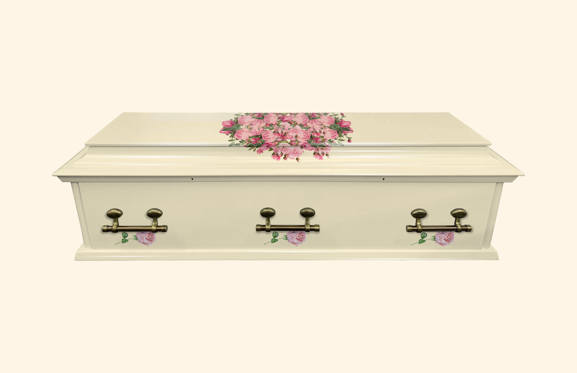Oxford Roses Cream American Style Casket